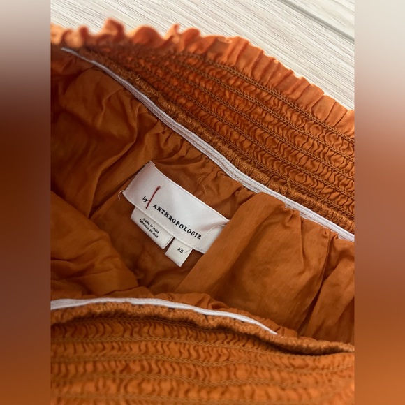 Anthropologie two piece set embroidered boho smocked tank top and skirt size xs - Picture 13 of 14